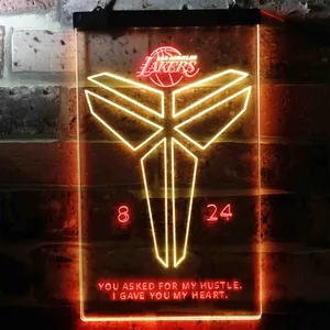 Los Angeles Lakers Kobe 8 24 Neon-Like LED Sign