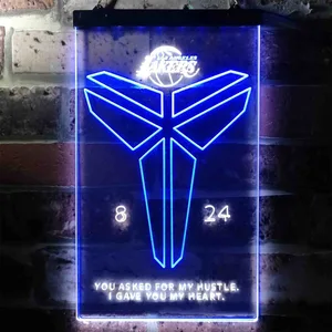 Los Angeles Lakers Kobe 8 24 Neon-Like LED Sign
