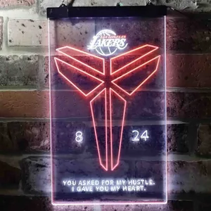 Los Angeles Lakers Kobe 8 24 Neon-Like LED Sign