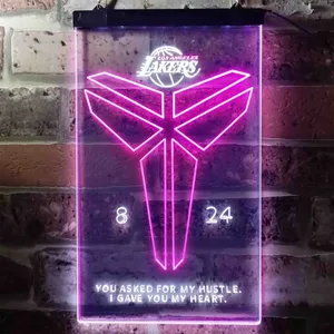 Los Angeles Lakers Kobe 8 24 Neon-Like LED Sign