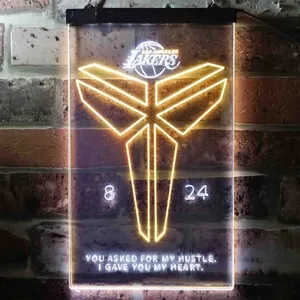 Los Angeles Lakers Kobe 8 24 Neon-Like LED Sign