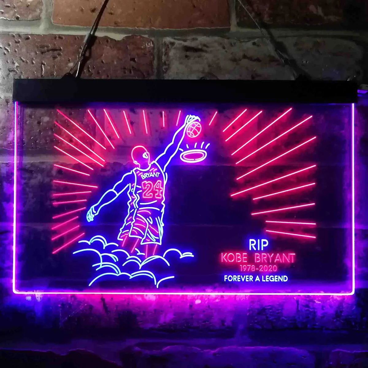 Los Angeles Lakers Kobe Bryant - Forever A Legend Neon-Like LED Sign