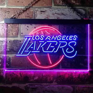 Los Angeles Lakers Logo Neon-Like LED Sign