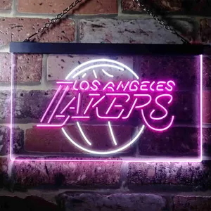 Los Angeles Lakers Logo Neon-Like LED Sign