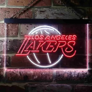 Los Angeles Lakers Logo Neon-Like LED Sign