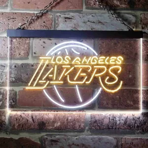 Los Angeles Lakers Logo Neon-Like LED Sign