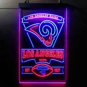 Los Angeles Rams EST 1937 Neon-Like LED Sign