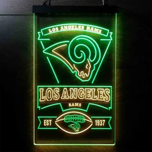 Los Angeles Rams EST 1937 Neon-Like LED Sign