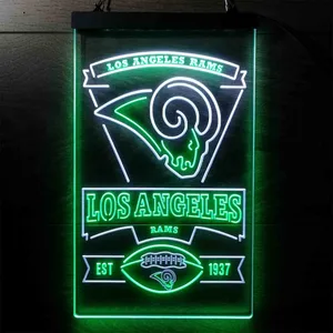 Los Angeles Rams EST 1937 Neon-Like LED Sign