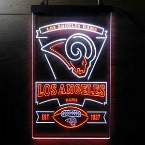 Los Angeles Rams EST 1937 Neon-Like LED Sign