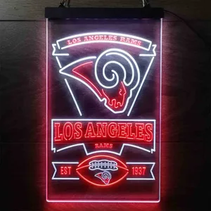 Los Angeles Rams EST 1937 Neon-Like LED Sign