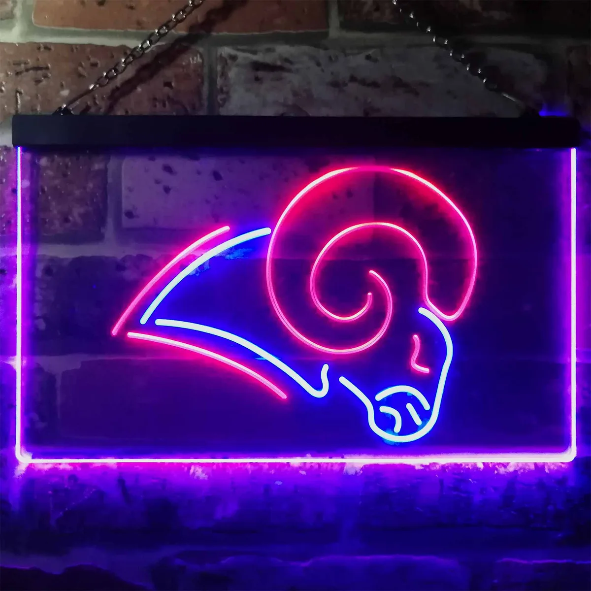Los Angeles Rams Logo Neon-Like LED Sign - Legacy Edition