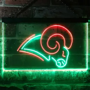 Los Angeles Rams Logo Neon-Like LED Sign - Legacy Edition