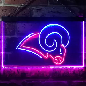 Los Angeles Rams Logo Neon-Like LED Sign - Legacy Edition