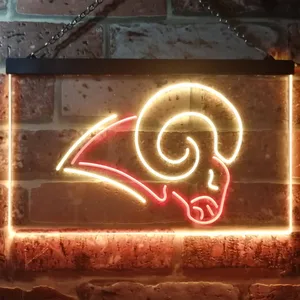 Los Angeles Rams Logo Neon-Like LED Sign - Legacy Edition