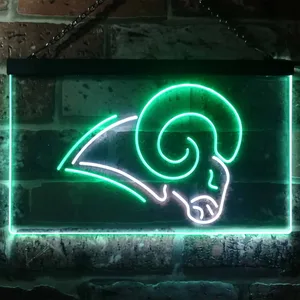 Los Angeles Rams Logo Neon-Like LED Sign - Legacy Edition