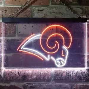 Los Angeles Rams Logo Neon-Like LED Sign - Legacy Edition