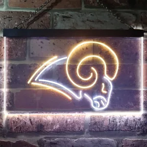 Los Angeles Rams Logo Neon-Like LED Sign - Legacy Edition