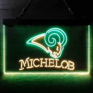 Los Angeles Rams Michelob Neon-Like LED Sign
