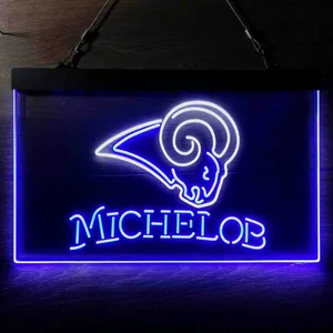 Los Angeles Rams Michelob Neon-Like LED Sign
