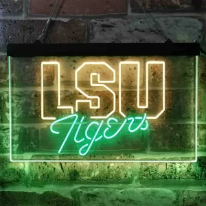 LSU Tigers Logo 2 Neon-Like LED Sign - Legacy Edition