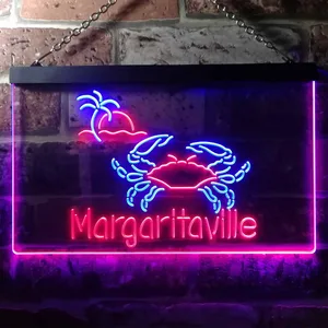 Margaritaville Crab Neon-Like LED Sign