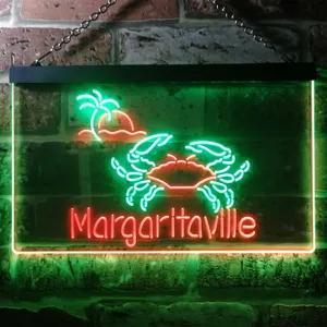 Margaritaville Crab Neon-Like LED Sign