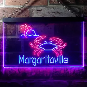Margaritaville Crab Neon-Like LED Sign