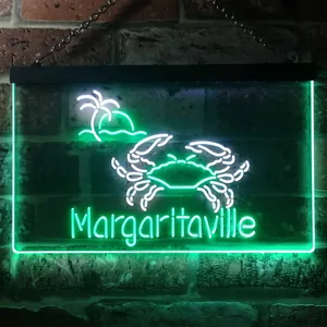 Margaritaville Crab Neon-Like LED Sign