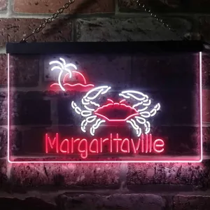 Margaritaville Crab Neon-Like LED Sign