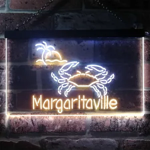 Margaritaville Crab Neon-Like LED Sign