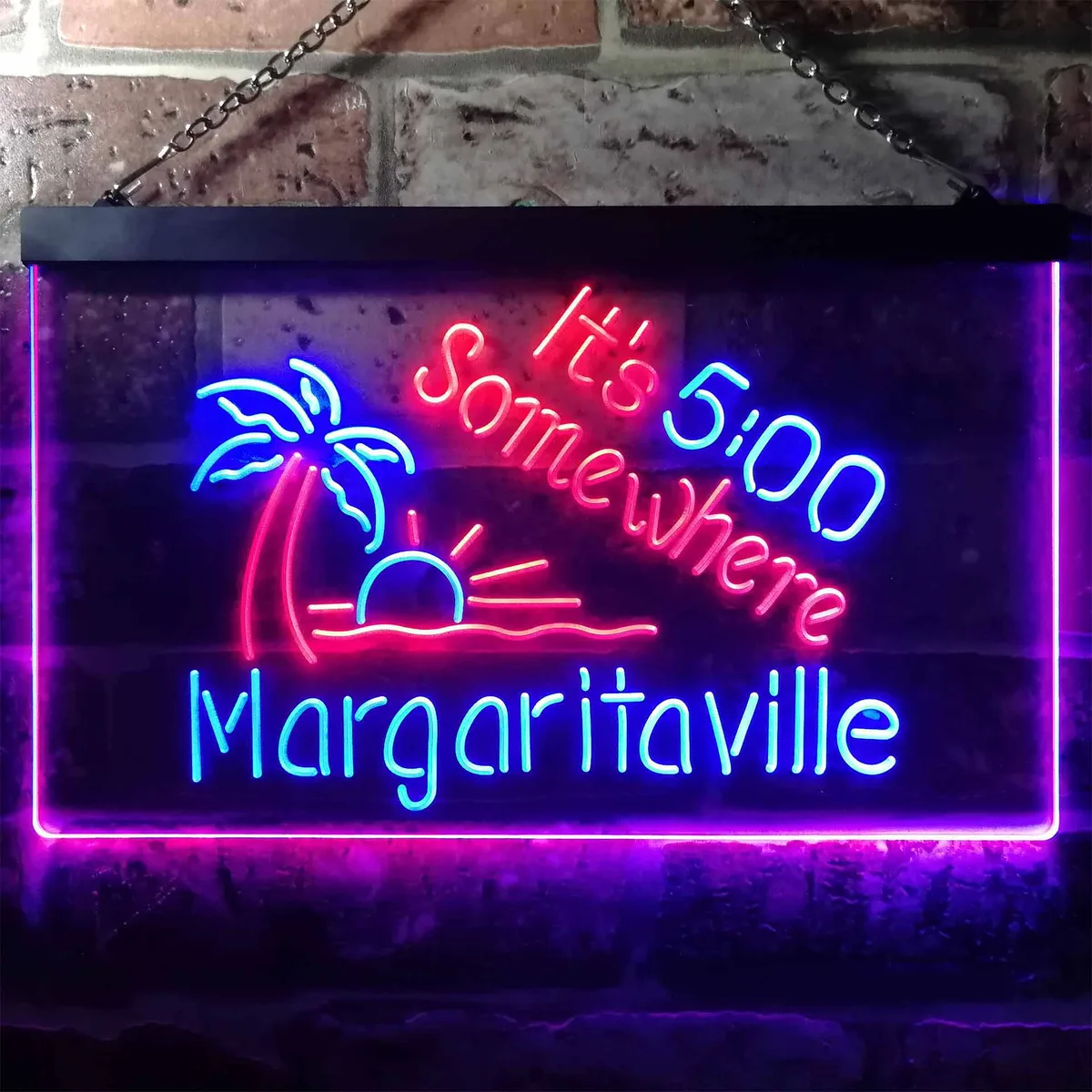 Margaritaville It's 5 Somewhere Neon-Like LED Sign