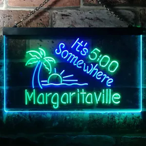 Margaritaville It's 5 Somewhere Neon-Like LED Sign