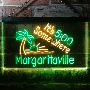 Margaritaville It's 5 Somewhere Neon-Like LED Sign