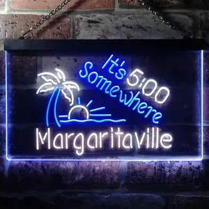Margaritaville It's 5 Somewhere Neon-Like LED Sign