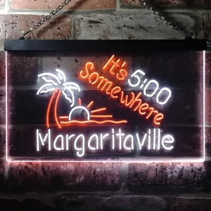 Margaritaville It's 5 Somewhere Neon-Like LED Sign