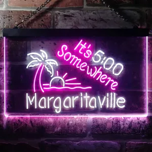 Margaritaville It's 5 Somewhere Neon-Like LED Sign