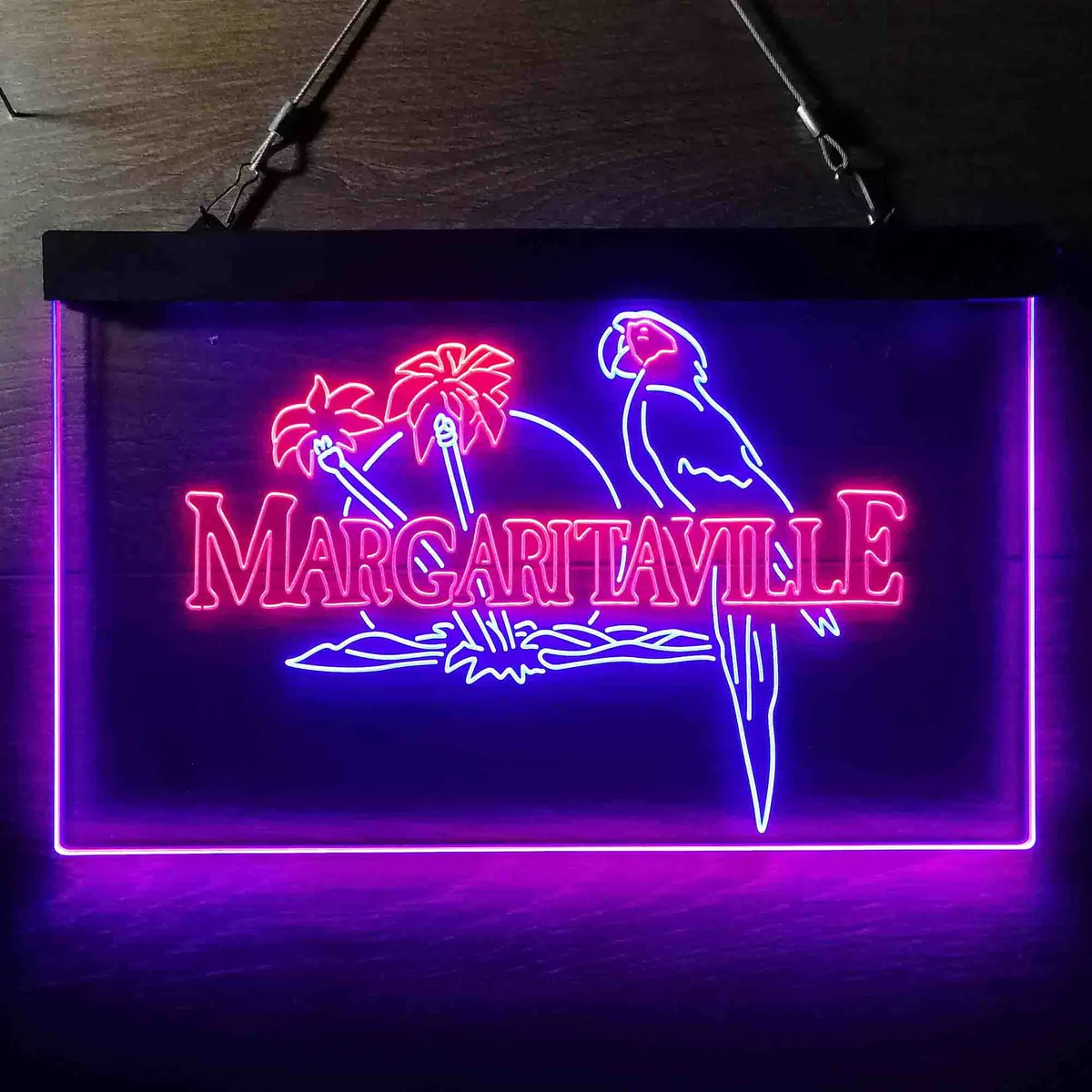 Margaritaville Palm Parrot Neon-Like LED Sign