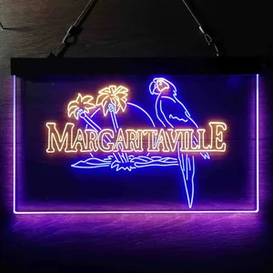 Margaritaville Palm Parrot Neon-Like LED Sign