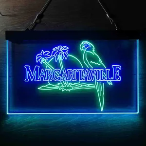 Margaritaville Palm Parrot Neon-Like LED Sign