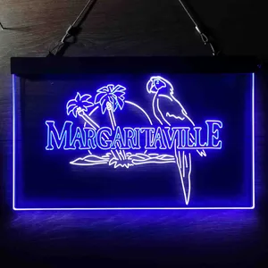 Margaritaville Palm Parrot Neon-Like LED Sign