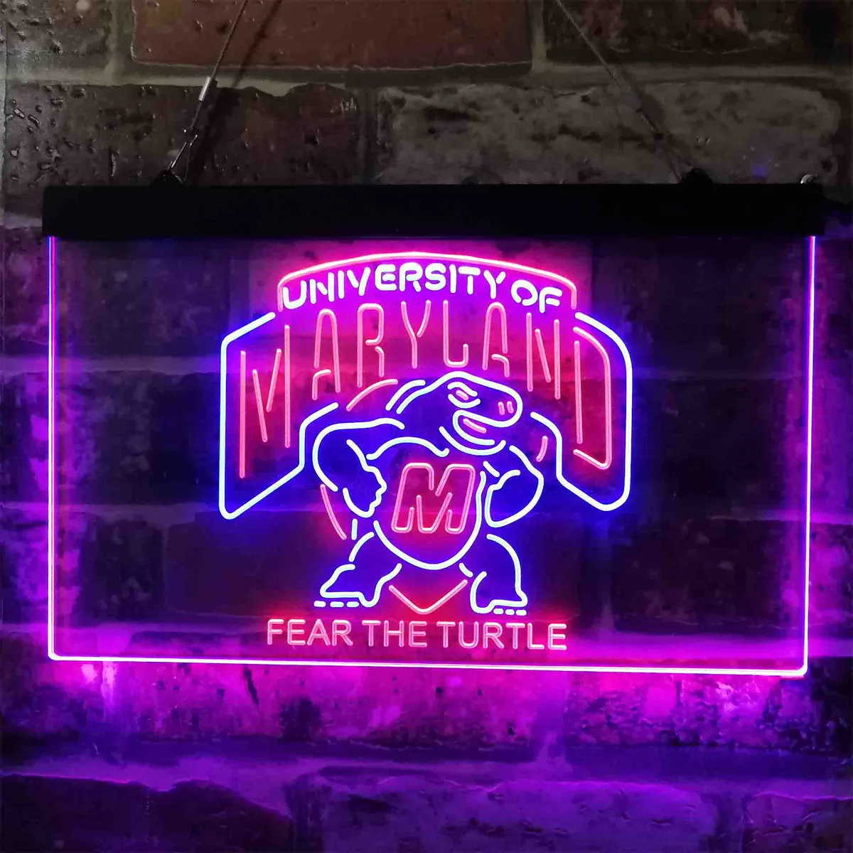 Maryland Terrapins Fear The Turtle Neon-Like LED Sign