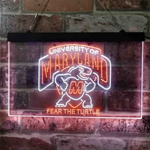 Maryland Terrapins Fear The Turtle Neon-Like LED Sign