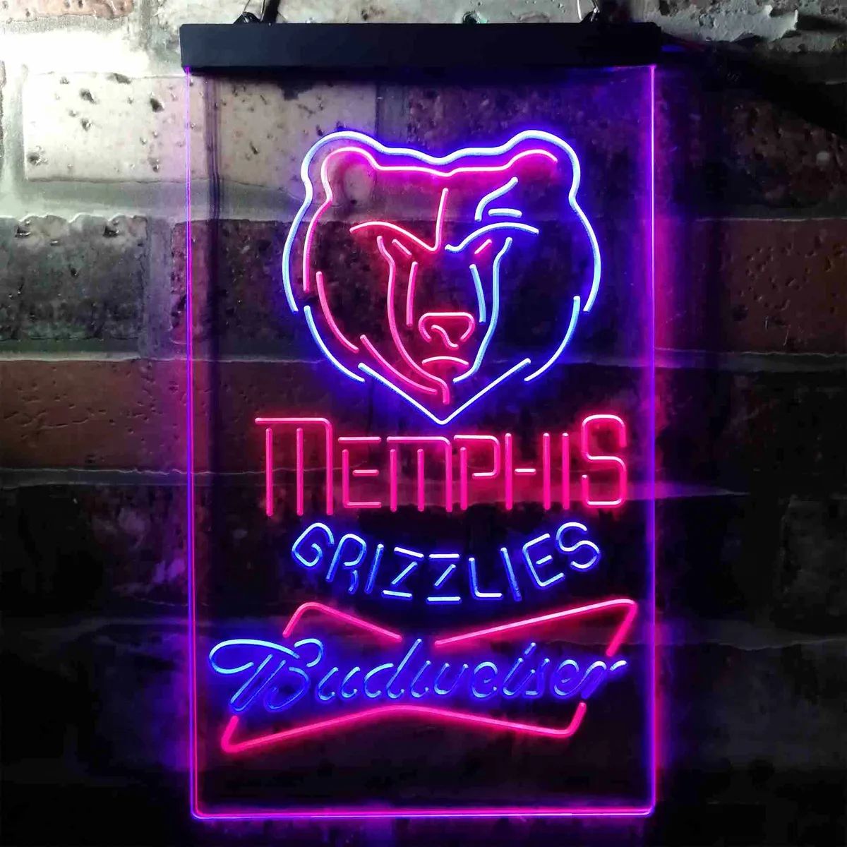 Memphis Grizzlies Budweiser Neon-Like LED Sign