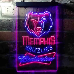 Memphis Grizzlies Budweiser Neon-Like LED Sign