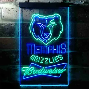 Memphis Grizzlies Budweiser Neon-Like LED Sign