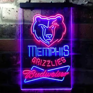 Memphis Grizzlies Budweiser Neon-Like LED Sign
