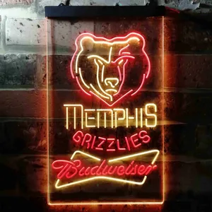 Memphis Grizzlies Budweiser Neon-Like LED Sign