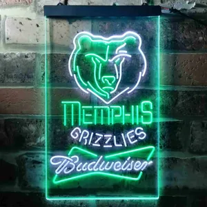 Memphis Grizzlies Budweiser Neon-Like LED Sign