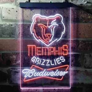 Memphis Grizzlies Budweiser Neon-Like LED Sign